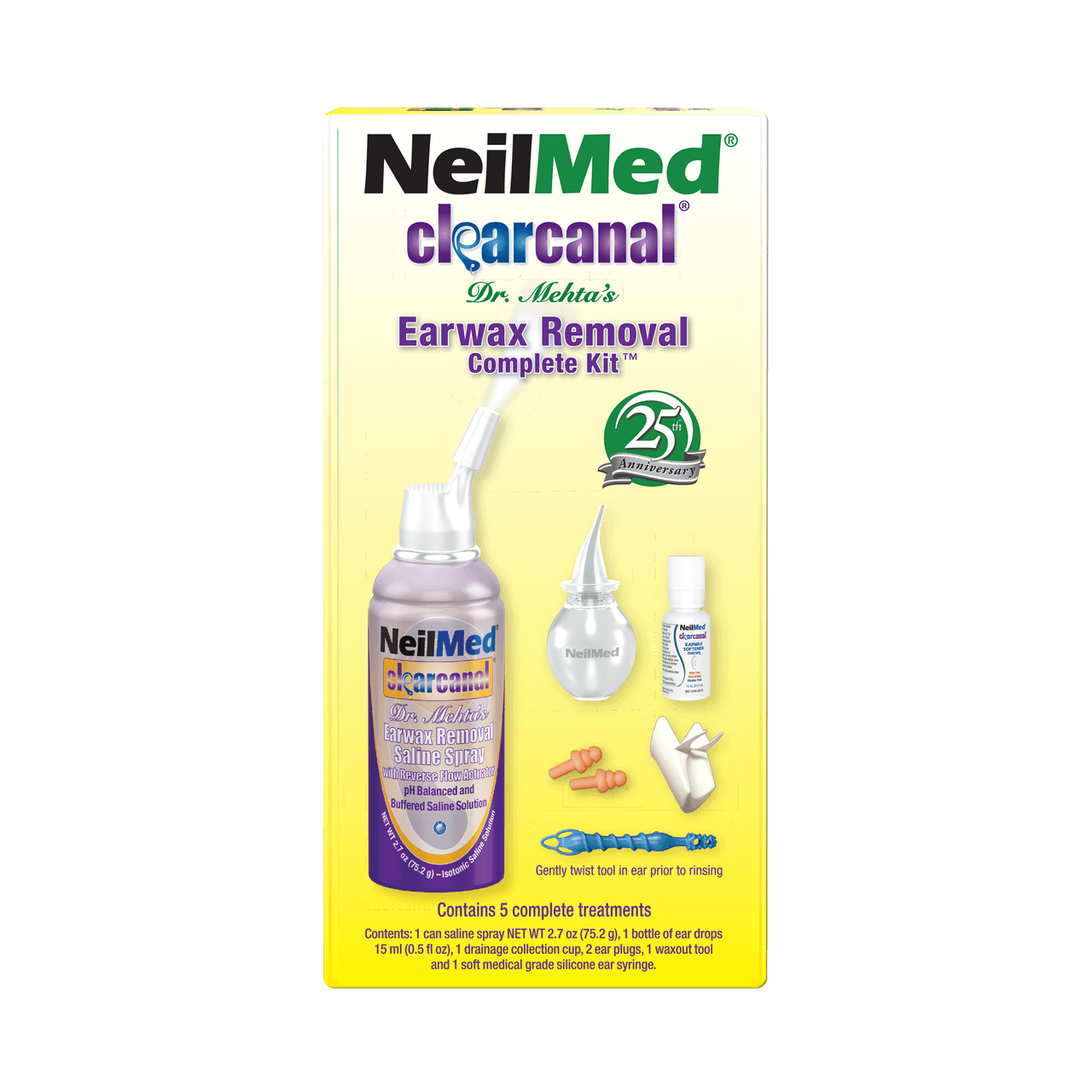 Neilmed Clear Canal 75 ml (Ear Wax Removal Complet Kit) Image 1