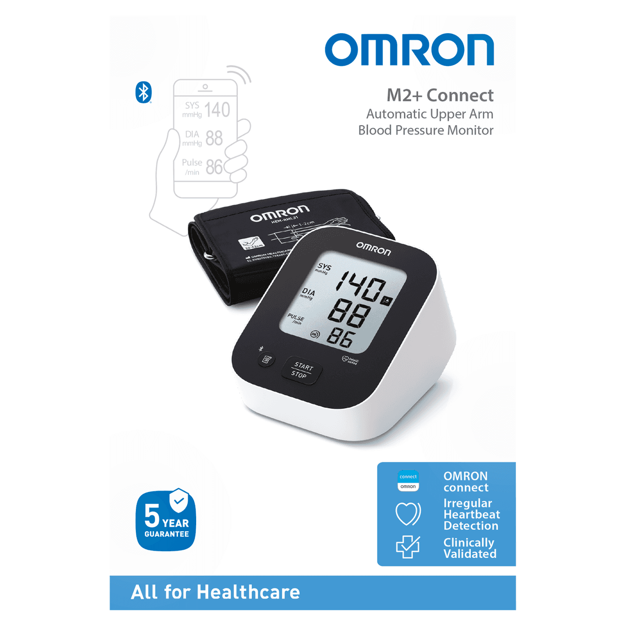 Omron M2+ Connect Upper Arm Blood Pressure Monitor (HEM-7188T1-LE) Image https://cdn11.bigcommerce.com/s-g585yu857h/images/stencil/1280w/products/12049/20448/4015672114289_T1__50071.1761638606.png1