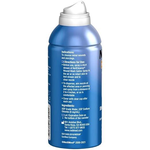 NeilMed Wound Wash Sterile Saline Spray to Cleanse Wound and Piercing Aftercare 177ml Image https://cdn11.bigcommerce.com/s-g585yu857h/images/stencil/1280w/products/12050/19474/WW_2__90102.1769005302.jpg1