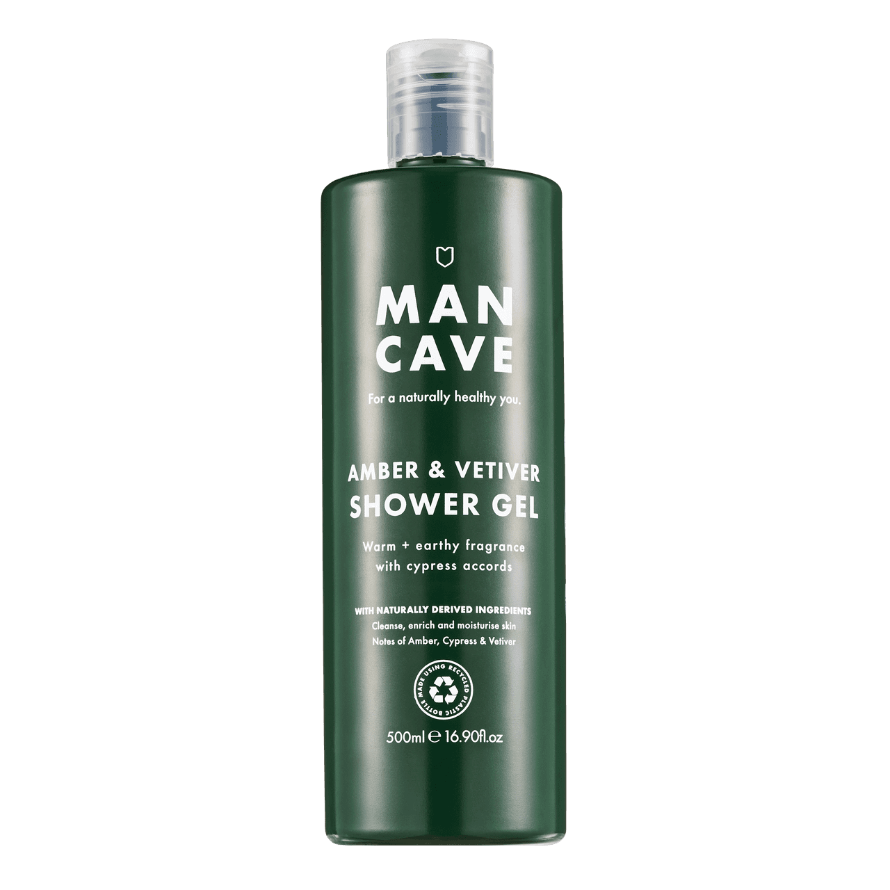 Mancave Amber & Vetiver Shower Gel 500ml Image 1