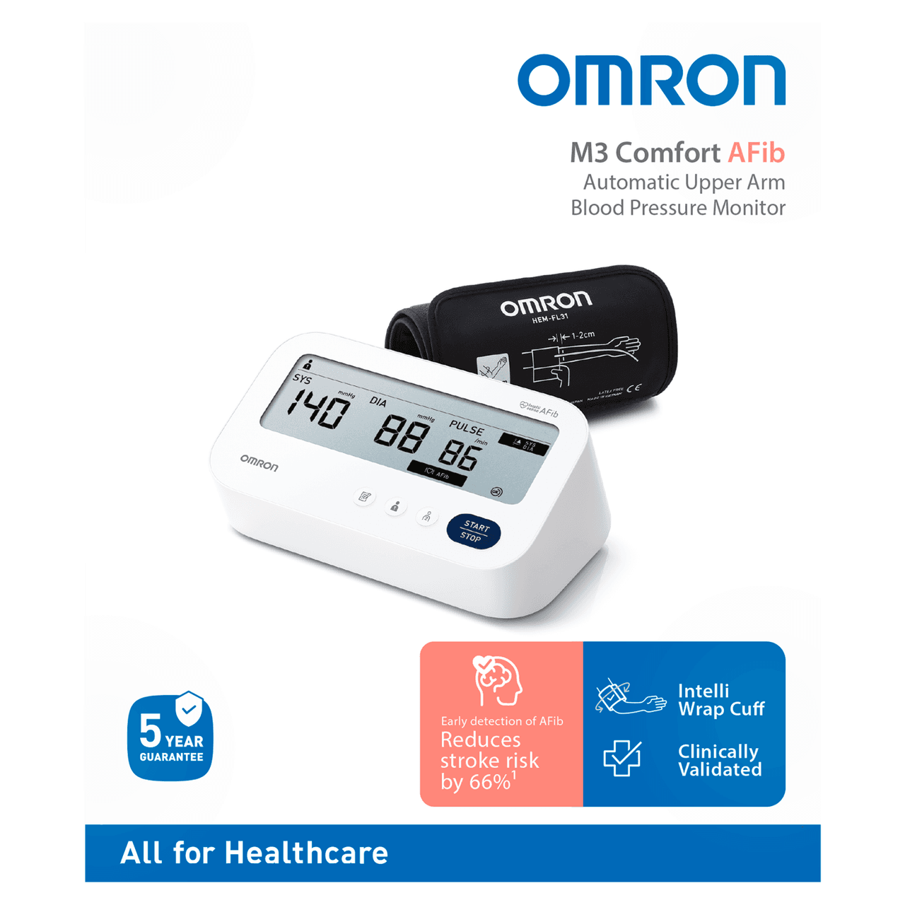 Omron M3 Comfort AFib Upper Arm Blood Pressure Monitor (HEM-7196-FLE) Image https://cdn11.bigcommerce.com/s-g585yu857h/images/stencil/1280w/products/12053/20449/4015672114319_T1__88864.1761639018.png1