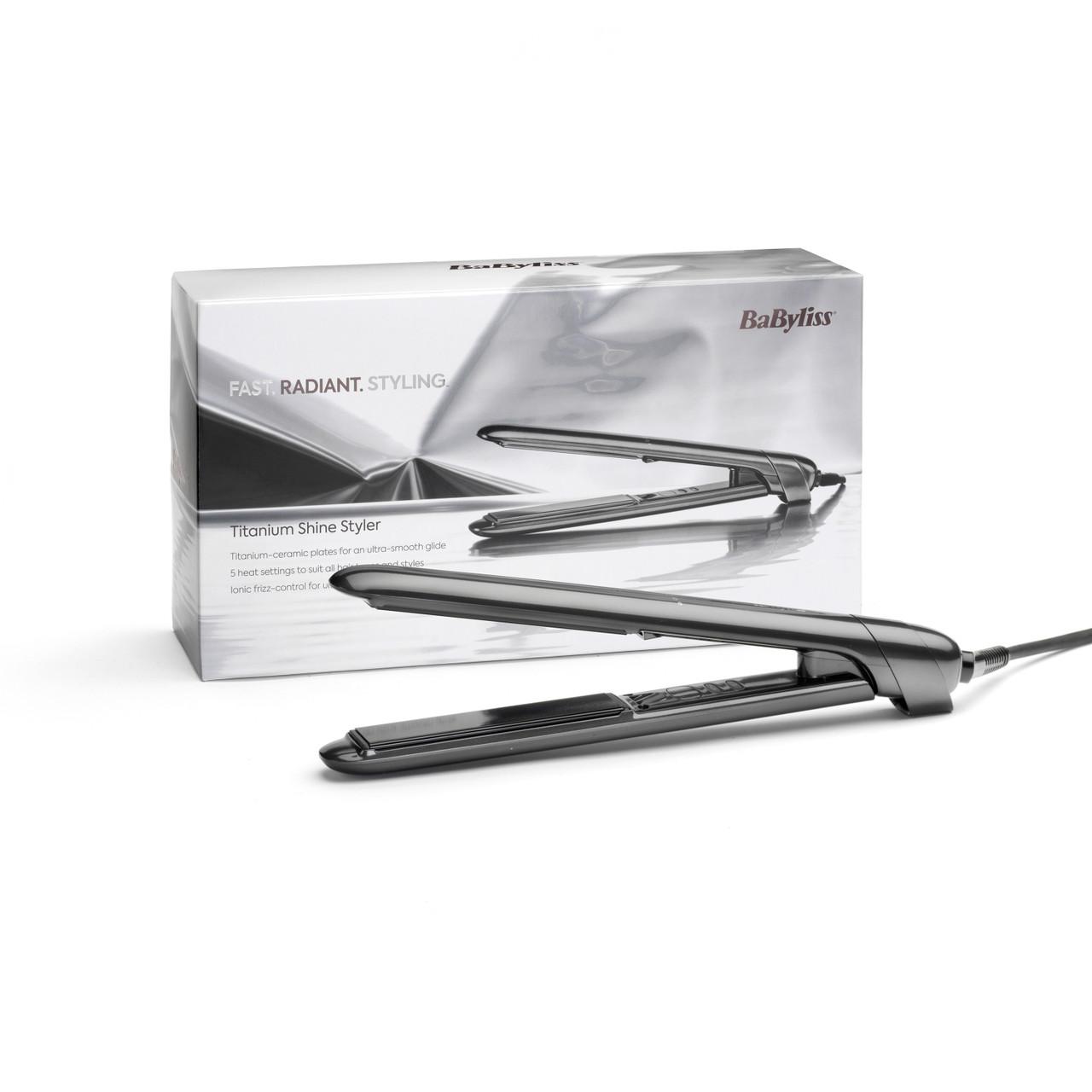 BaByliss Titanium Shine Hair Straightener Image 1
