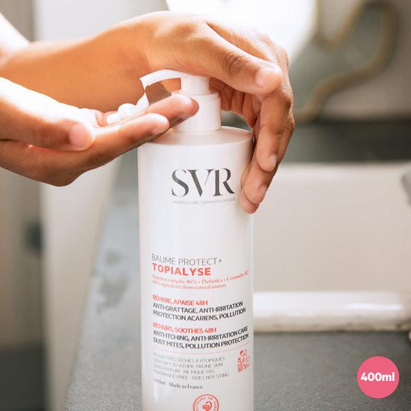 SVR TOPIALYSE Protect+ 48hr Nourishing Body Balm, 400ml Image https://cdn11.bigcommerce.com/s-g585yu857h/images/stencil/1280w/products/12067/22691/163459-3__31259.1782903103.jpg1