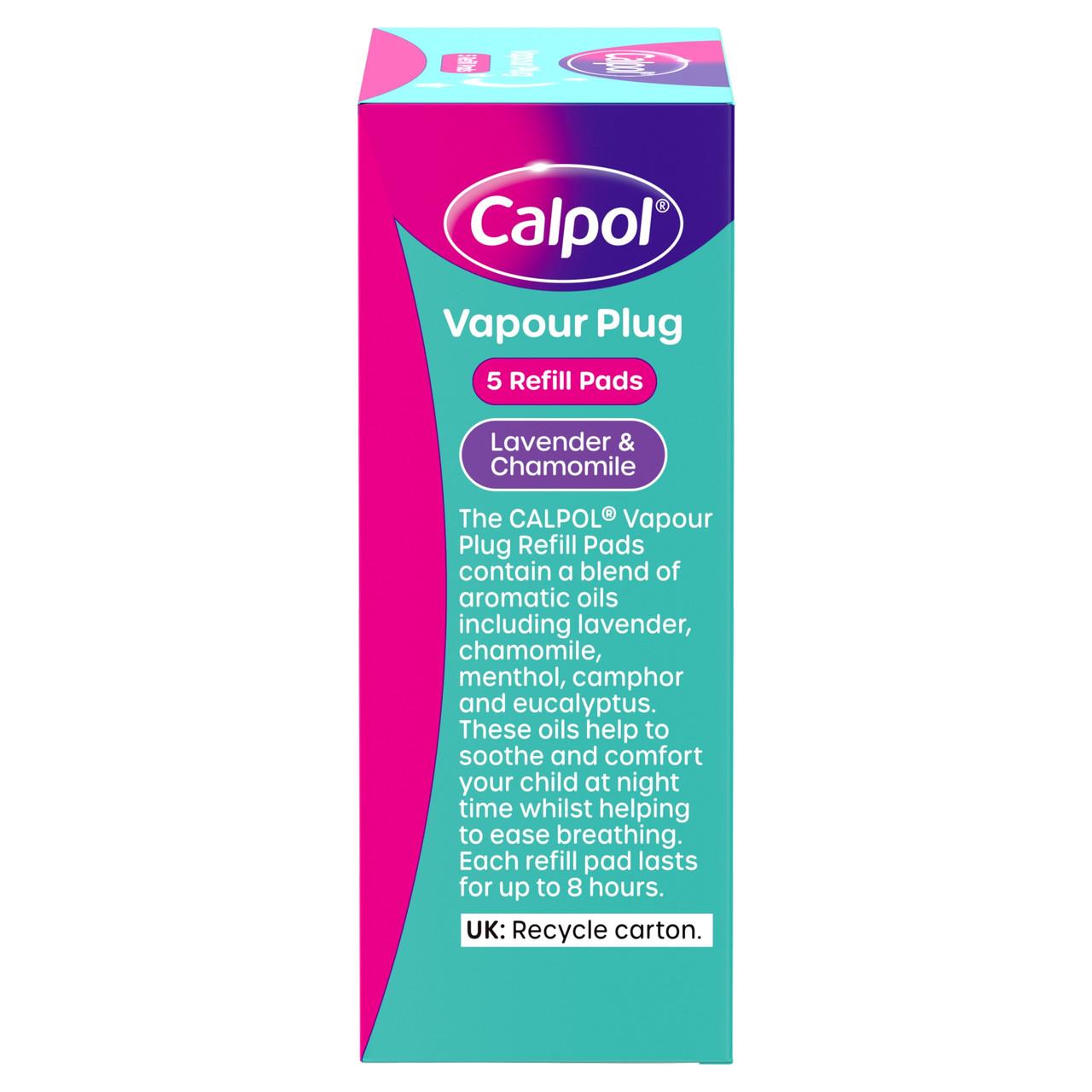 Calpol Vapour Plug Refills Lavender & Chamomile 5 Refill Pads Image https://cdn11.bigcommerce.com/s-g585yu857h/images/stencil/1280w/products/12072/38471/03574661368597_T15___10713.1787936989.jpg1