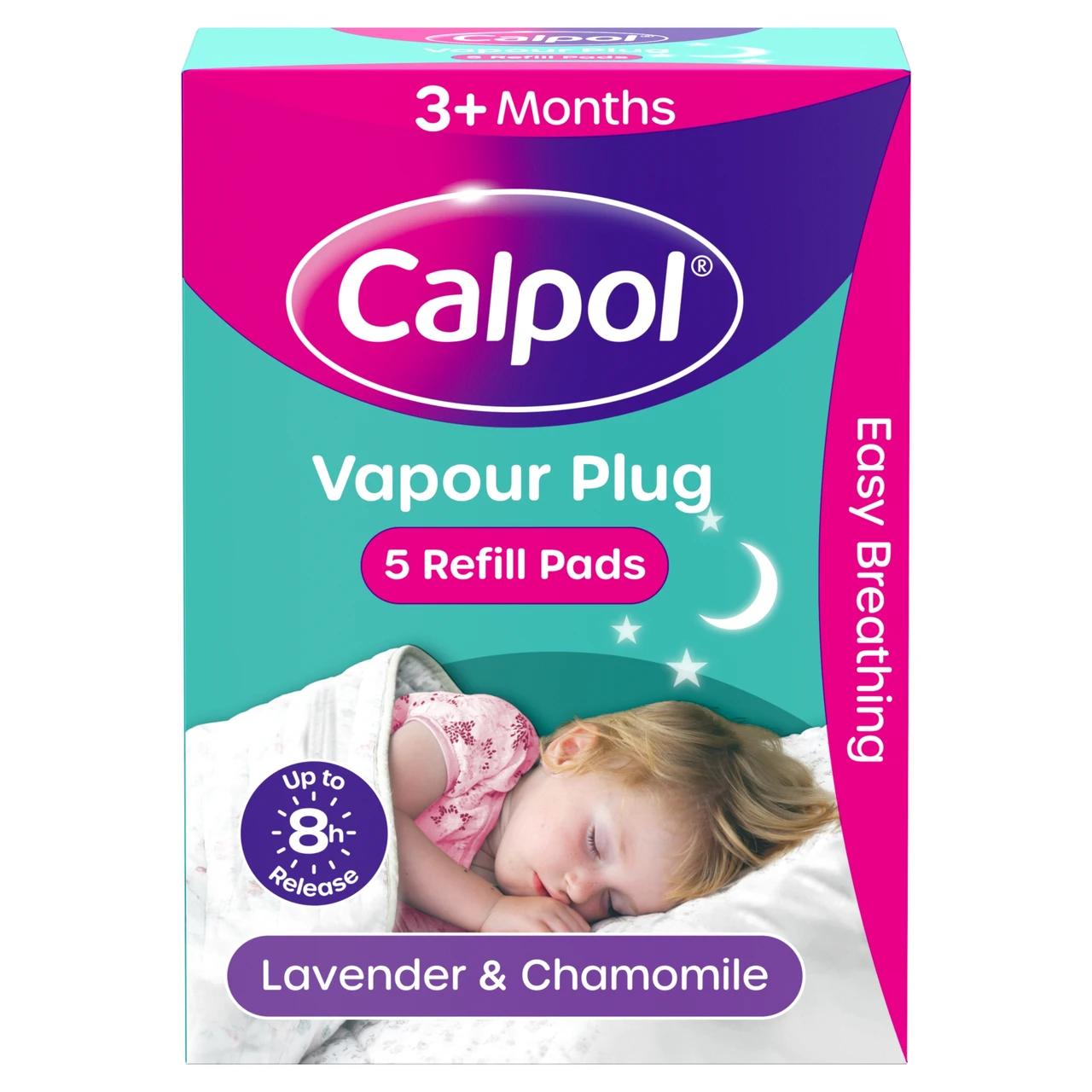 Calpol Vapour Plug Refills Lavender & Chamomile 5 Refill Pads Image 1