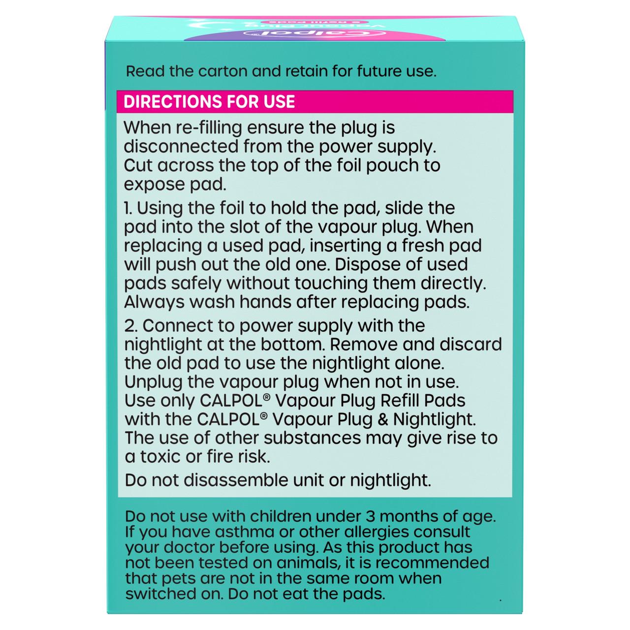 Calpol Vapour Plug Refills Lavender & Chamomile 5 Refill Pads Image https://cdn11.bigcommerce.com/s-g585yu857h/images/stencil/1280w/products/12072/38477/03574661368597_T16___37566.1787936989.jpg1