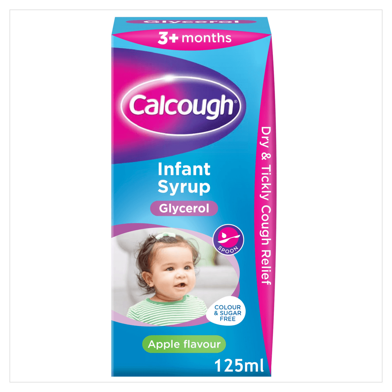 Calcough Infant Syrup 125ml (Apple Flavour) Image 1