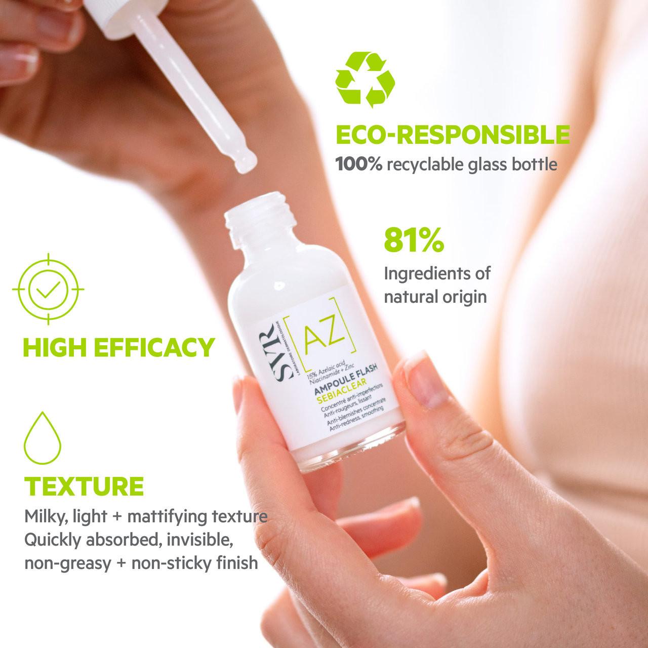 SVR SEBIACLEAR Ampoule AZ Flash 15% Azelaic Acid Serum, 30ml Image https://cdn11.bigcommerce.com/s-g585yu857h/images/stencil/1280w/products/12120/20491/3662361002450_4__94149.1761030243.jpg1