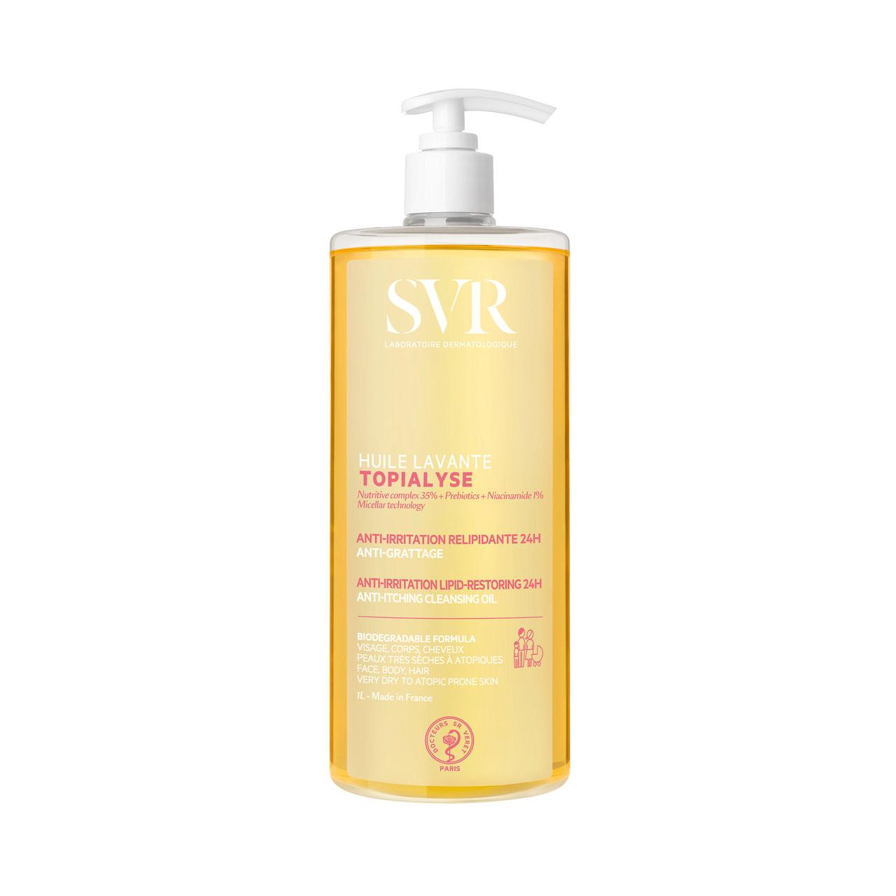 SVR TOPIALYSE Moisturising Face & Body Shower Oil, 1 L Image 1