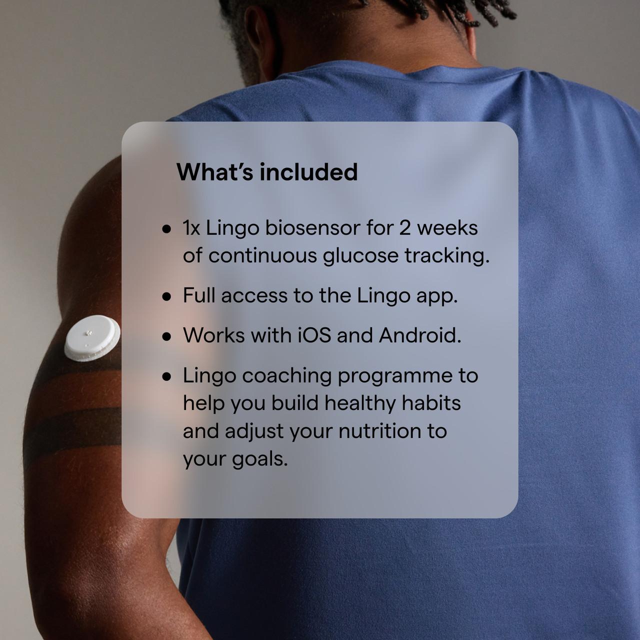 Lingo by Abbott - 2-week Continuous Glucose Monitor & App - Wearable Glucose Tracker Image https://cdn11.bigcommerce.com/s-g585yu857h/images/stencil/1280w/products/12162/26380/Power_Image_-_Whats_included-1__29889.1769083034.jpg1