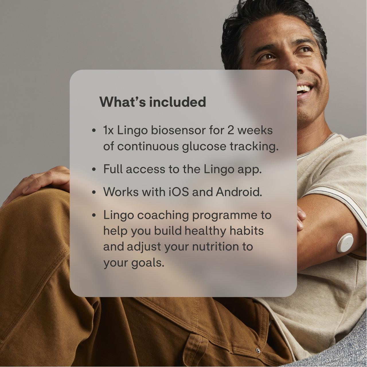 Lingo by Abbott - 2-week Continuous Glucose Monitor & App - Wearable Glucose Tracker Image https://cdn11.bigcommerce.com/s-g585yu857h/images/stencil/1280w/products/12162/33169/Power_Image_-_Whats_included__01163.1782293356.jpg1