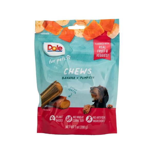 Dole Natural Dog Treats Chews Banana & Pumpkin Assorted Bag 200g Image 1