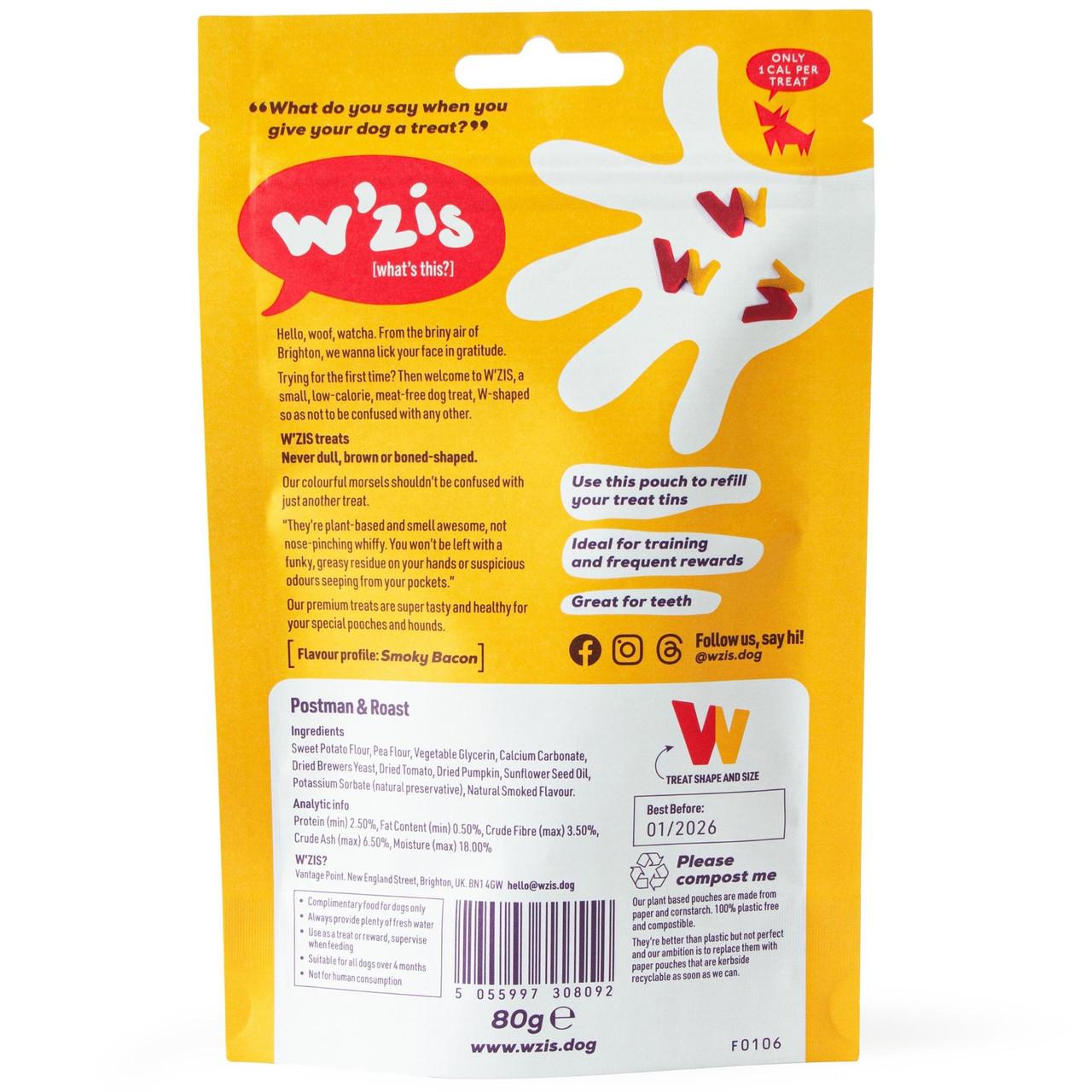 WZIS Healthy Dog Treats (1cal) Squeeky Balls & Roast 80g Image https://cdn11.bigcommerce.com/s-g585yu857h/images/stencil/1280w/products/13380/22614/W%27ZIS-3F-Healthy-Dog-Treats-%281cal%29-Squeeky-Balls--26-Roast-80g__39183.1761317367.jpg1