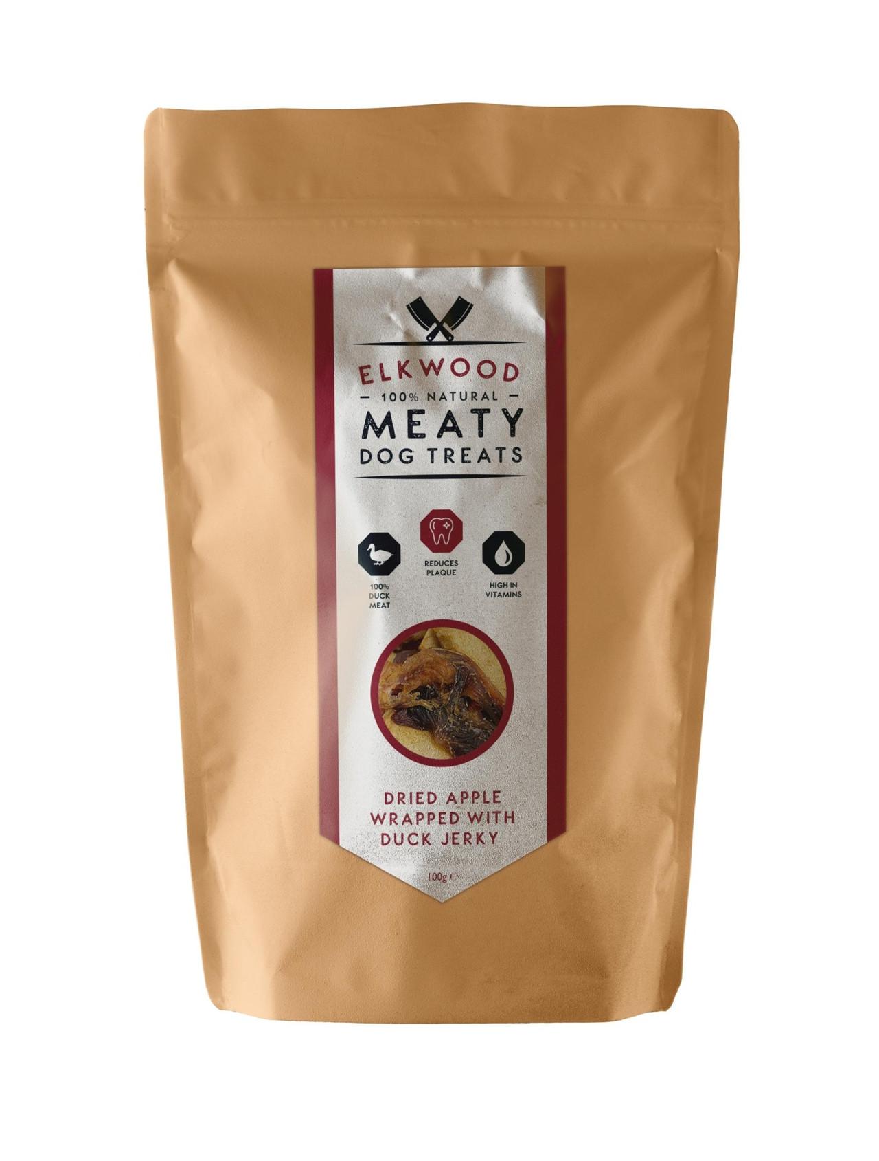 Elkwood Natural Dried Apple Chunks Wrapped With Duck Jerky Dog Treats Image https://cdn11.bigcommerce.com/s-g585yu857h/images/stencil/1280w/products/13417/22072/Elkwood-Natural-Dried-Apple-Chunks-Wrapped-With-Duck-Jerky-Dog-Treats__58015.1761055589.jpg1