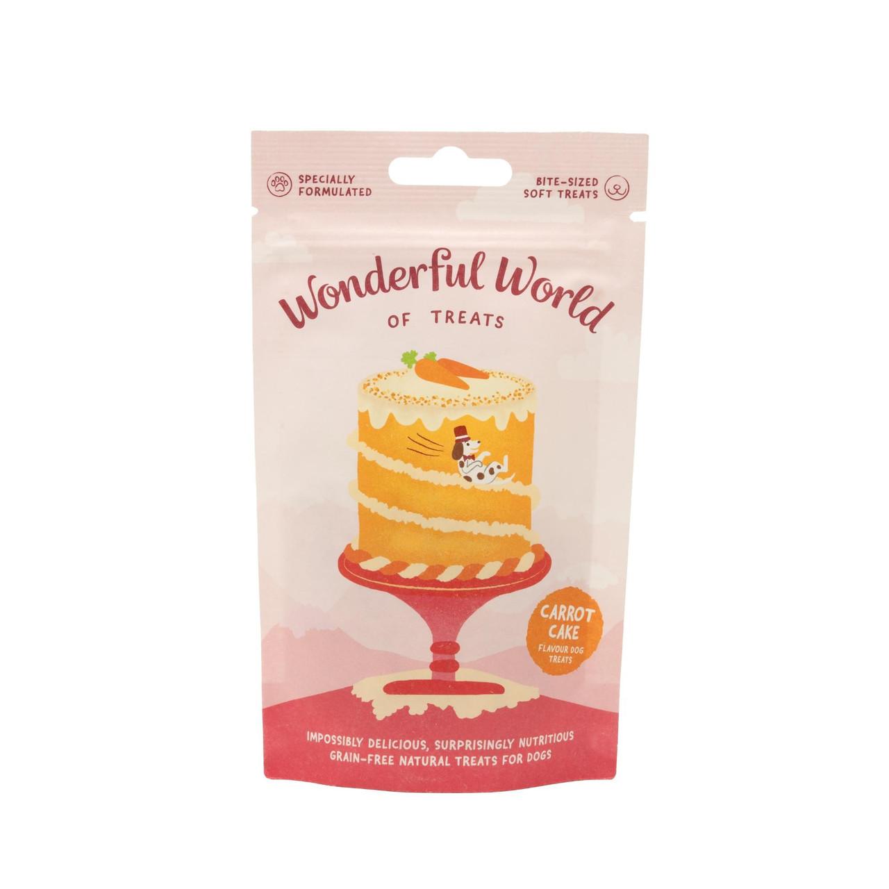 Wonderful World of Treats Carrot Cake Dog Treats 50g Image https://cdn11.bigcommerce.com/s-g585yu857h/images/stencil/1280w/products/13419/22074/Wonderful-World-of-Treats-Carrot-Cake-Dog-Treats-50g__75019.1761055591.jpg1
