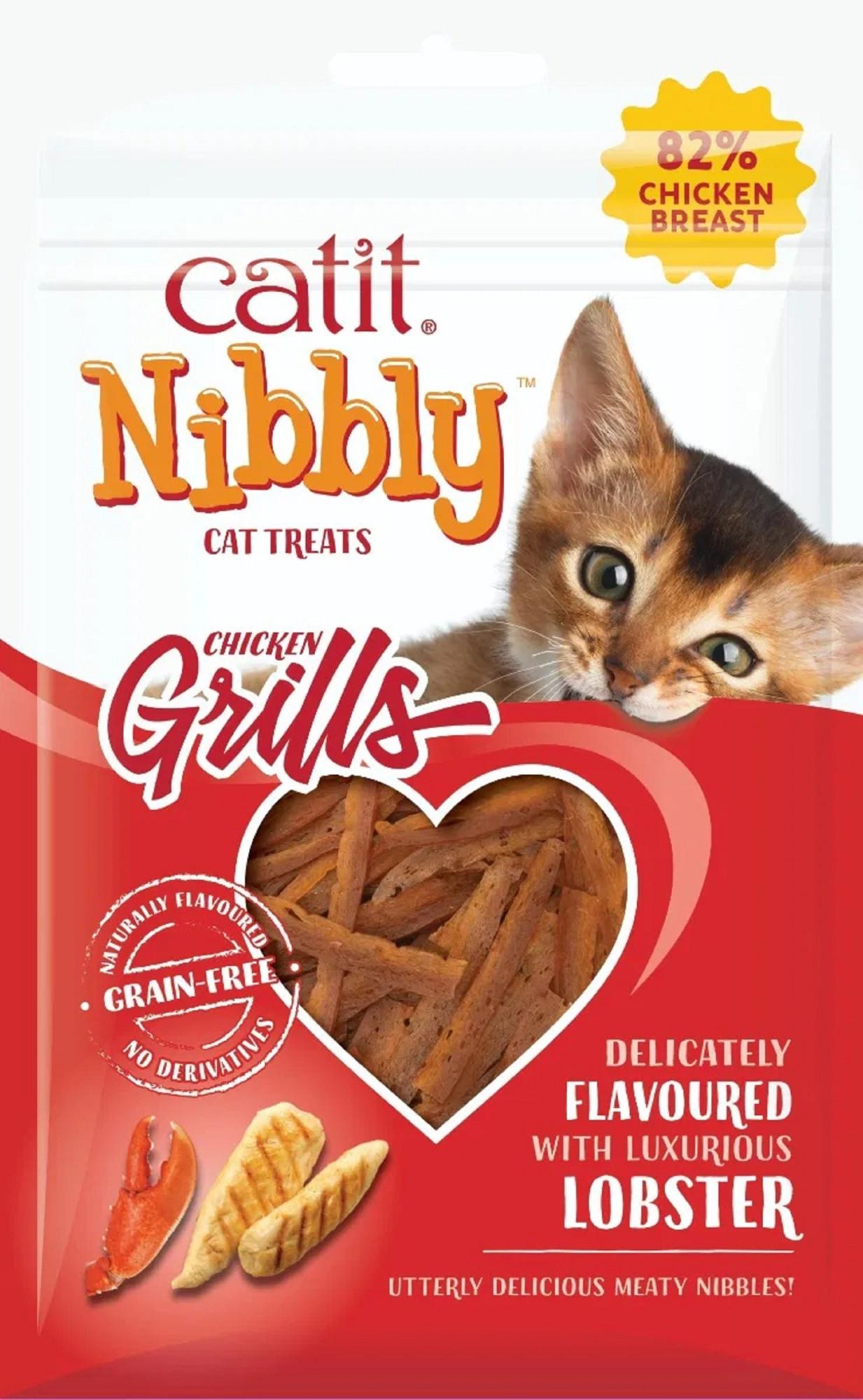 Catit Nibbly Grills Cat Treats Chicken & Lobster Flavour 30g Image https://cdn11.bigcommerce.com/s-g585yu857h/images/stencil/1280w/products/13444/22099/Catit-Nibbly-Grills-Cat-Treats-Chicken--26-Lobster-Flavour-30g__12881.1761055607.jpg1
