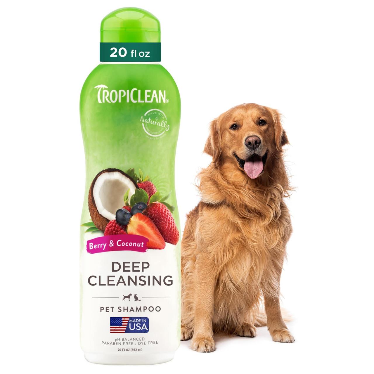 TropiClean Berry and Coconut Shampoo for Dogs and Cats 355ml Image 1