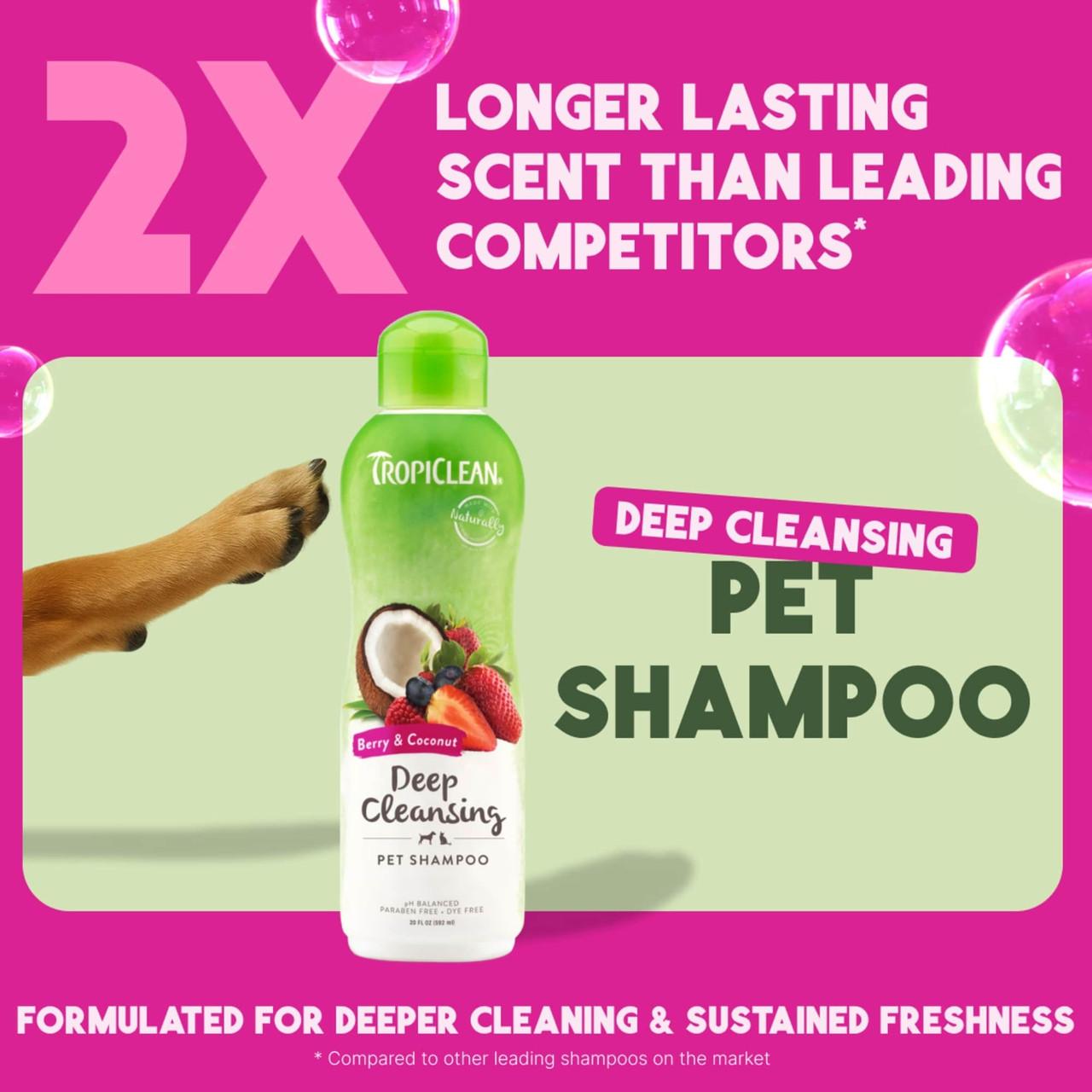 TropiClean Berry and Coconut Shampoo for Dogs and Cats 355ml Image https://cdn11.bigcommerce.com/s-g585yu857h/images/stencil/1280w/products/13471/22909/TropiClean-Berry-and-Coconut-Shampoo-355ml__34357.1761322426.jpg1
