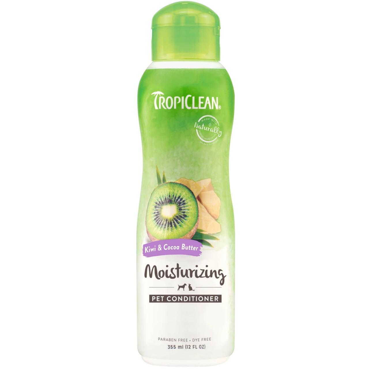 TropiClean Kiwi and Cocoa Butter Conditioner for Dogs and Cats 355ml Image https://cdn11.bigcommerce.com/s-g585yu857h/images/stencil/1280w/products/13487/22139/TropiClean-Kiwi-and-Cocoa-Butter-Conditioner-355ml__56358.1761055762.jpg1