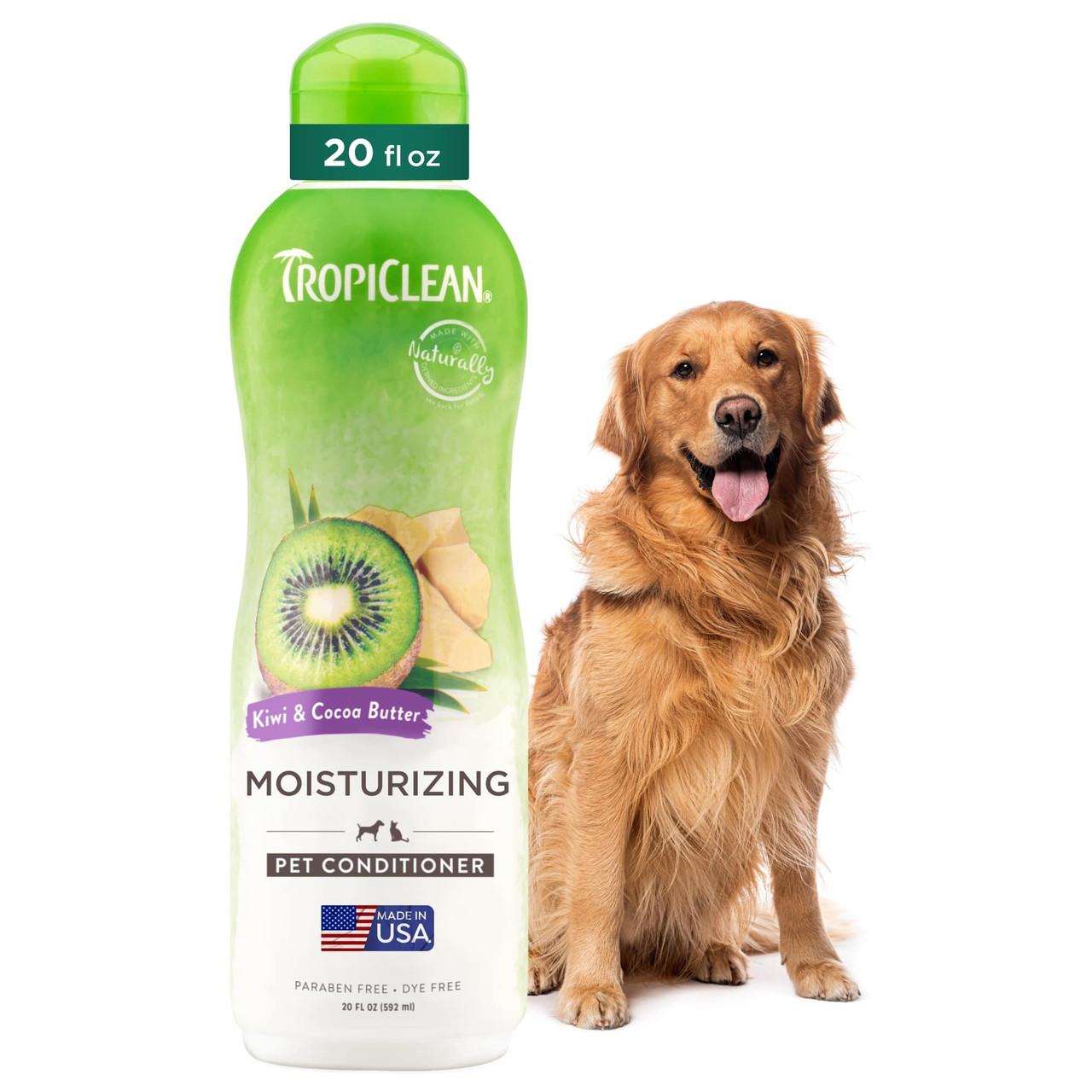 TropiClean Kiwi and Cocoa Butter Conditioner for Dogs and Cats 355ml Image https://cdn11.bigcommerce.com/s-g585yu857h/images/stencil/1280w/products/13487/22917/TropiClean-Kiwi-and-Cocoa-Butter-Conditioner-355ml__98225.1761322432.jpg1
