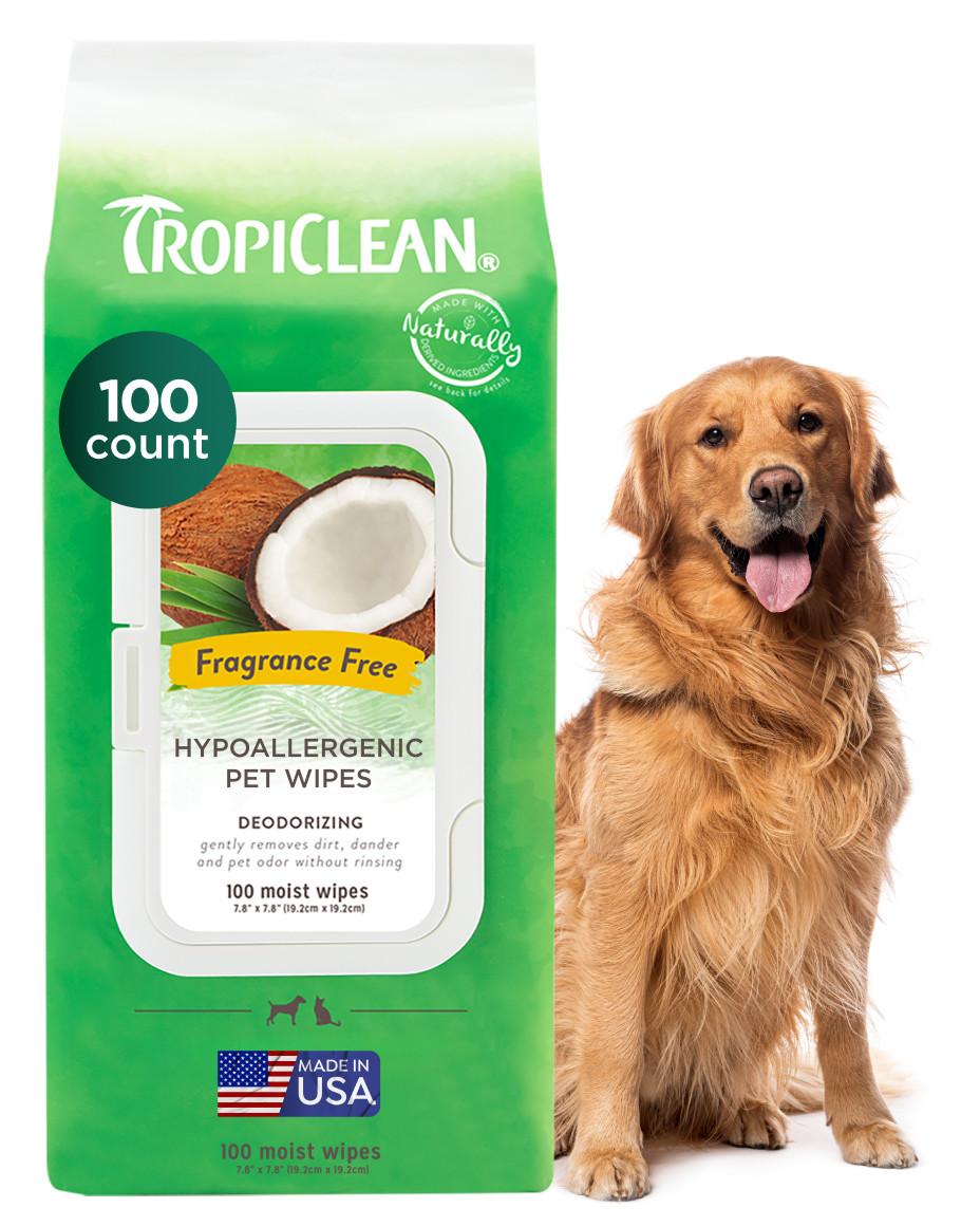 TropiClean Tropiclean Hypoallergenic Wipes for Dogs and Cats 100s Image 1