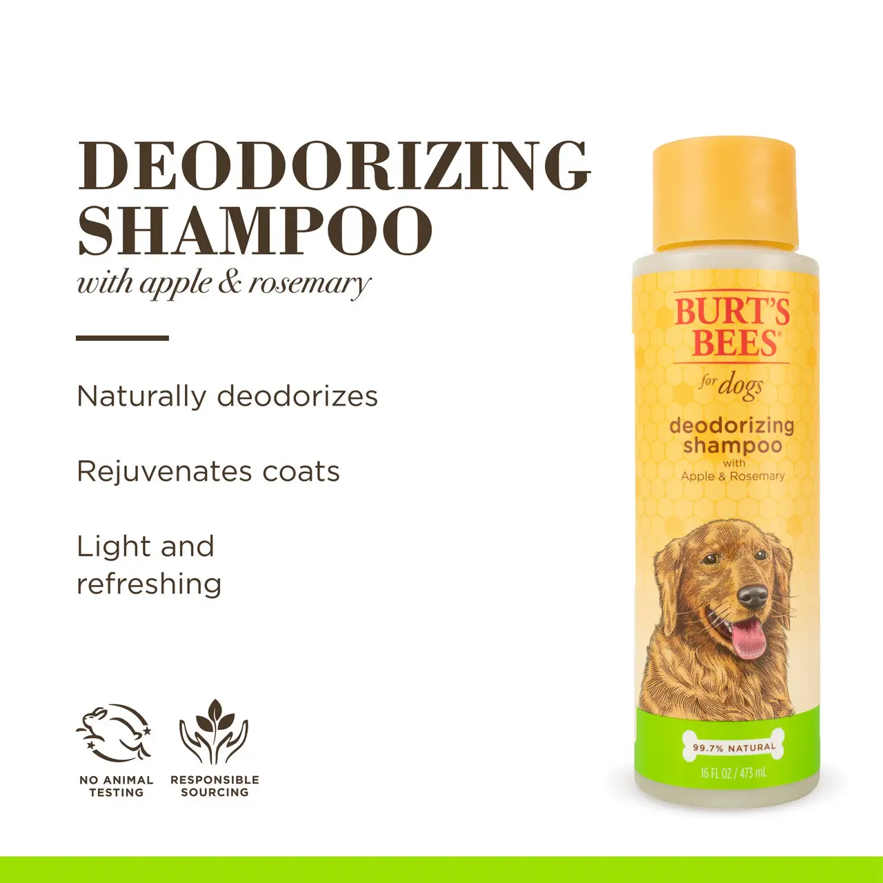 Burt's Bees Deodorizing Shampoo For Dogs 16oz Image https://cdn11.bigcommerce.com/s-g585yu857h/images/stencil/1280w/products/13538/22957/Burt%27s-Bees-Deodorizing-Shampoo-For-Dogs-16oz__44998.1761322463.jpg1