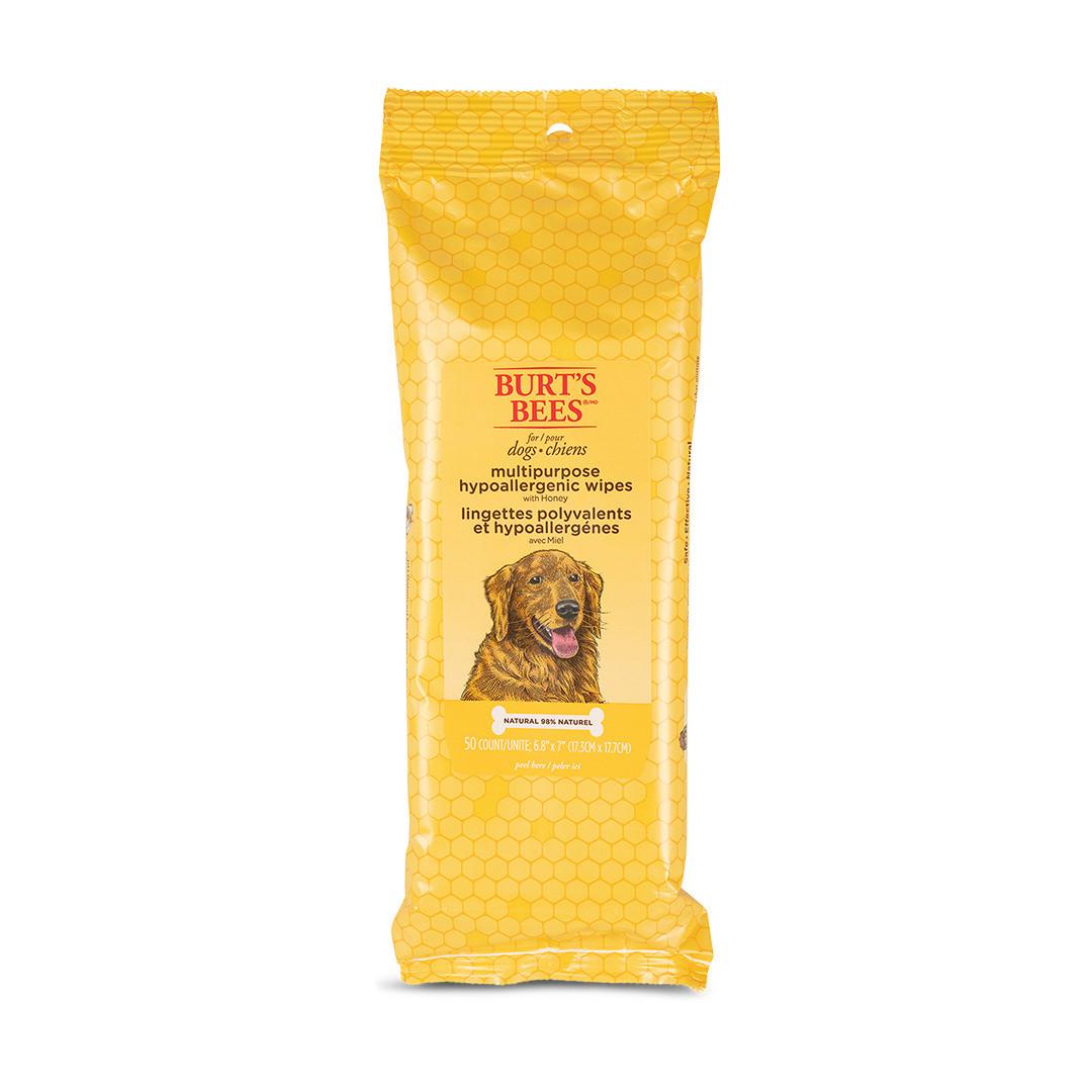 Burts Bees Multipurpose Wipes With Honey 50 Wipes For Dogs Image 1
