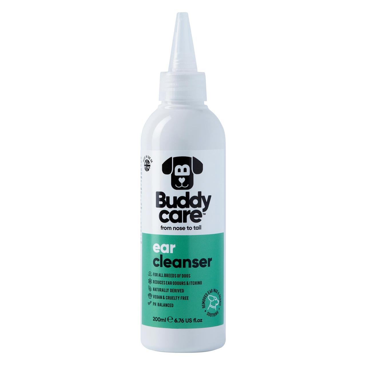 Buddycare Dog Ear Cleaner - 200ml / 6.76 fl oz Image https://cdn11.bigcommerce.com/s-g585yu857h/images/stencil/1280w/products/13566/22216/-6.76-fl-oz__47444.1761055810.jpg1