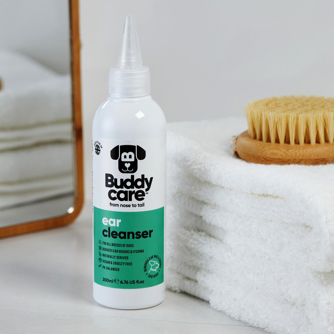 Buddycare Dog Ear Cleaner - 200ml / 6.76 fl oz Image https://cdn11.bigcommerce.com/s-g585yu857h/images/stencil/1280w/products/13566/22651/-6.76-fl-oz__73089.1761317586.jpg1