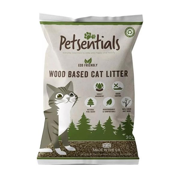 Petsentials Wood Based Cat Litter 30L Image 1
