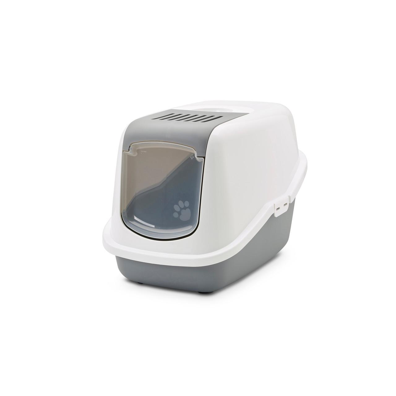 Savic Nestor Cat Toilet Home WhiteGrey 56x39x38.5 Image 1