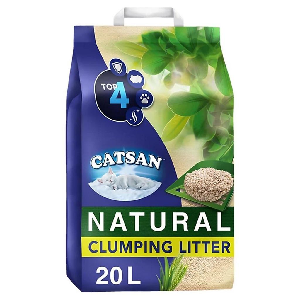 Catsan Natural 100% Biodegradable Clumping Odour Control Cat Litter 20L Image https://cdn11.bigcommerce.com/s-g585yu857h/images/stencil/1280w/products/13715/22352/Catsan-Natural-100-25-Biodegradable-Clumping-Odour-Control-Cat-Litter-20L__96225.1761055898.jpg1