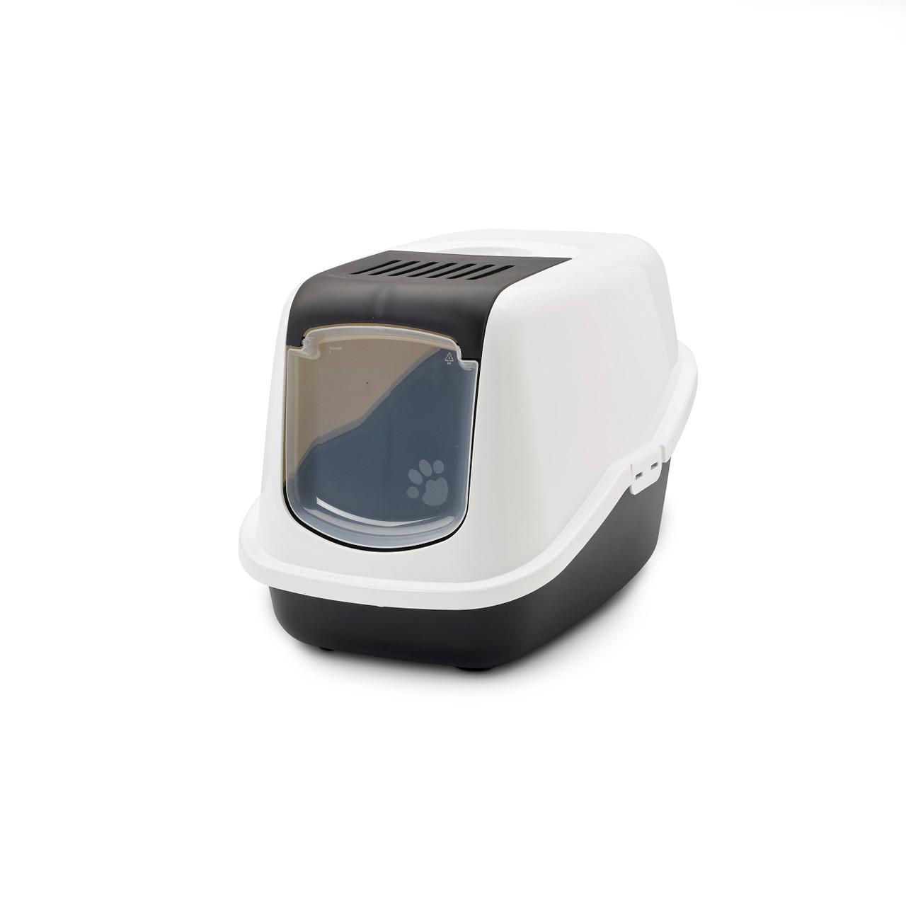 Savic Nestor Cat Toilet Home WhtBk 56x39x38.5 Image 1