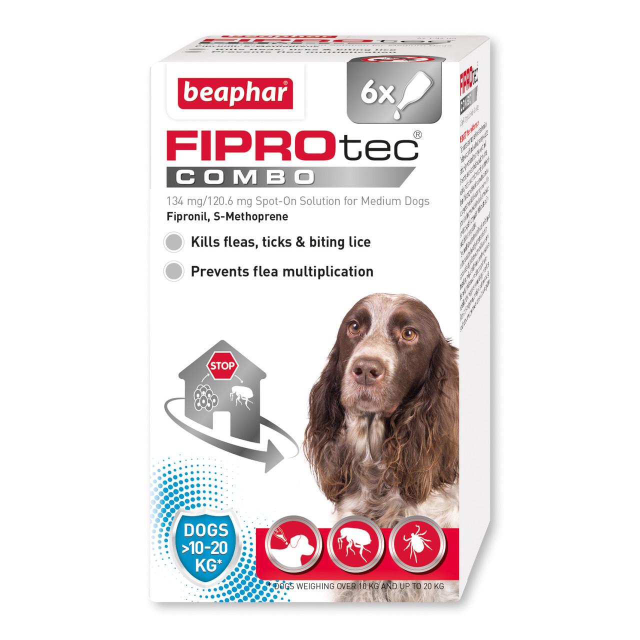 Beaphar FIPROtec COMBO for Medium Dogs 6 Pack Image https://cdn11.bigcommerce.com/s-g585yu857h/images/stencil/1280w/products/13762/22397/Beaphar-FIPROtec-COMBO-for-Medium-Dogs__95527.1782901058.jpg1