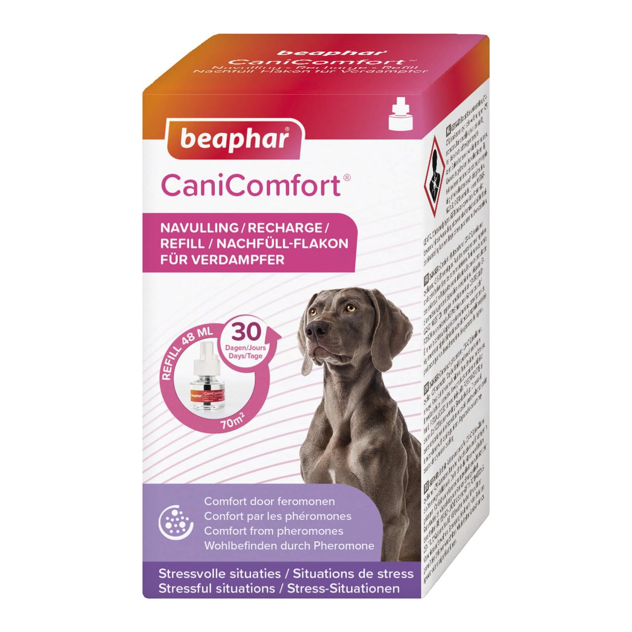 Beaphar CaniComfort Calming Diffuser Refill for Dogs 45ML Image https://cdn11.bigcommerce.com/s-g585yu857h/images/stencil/1280w/products/13824/31641/Beaphar_CaniComfort_Calming_Diffuser_Refill_for_Dogs_45ML__28942.1779877401.jpg1