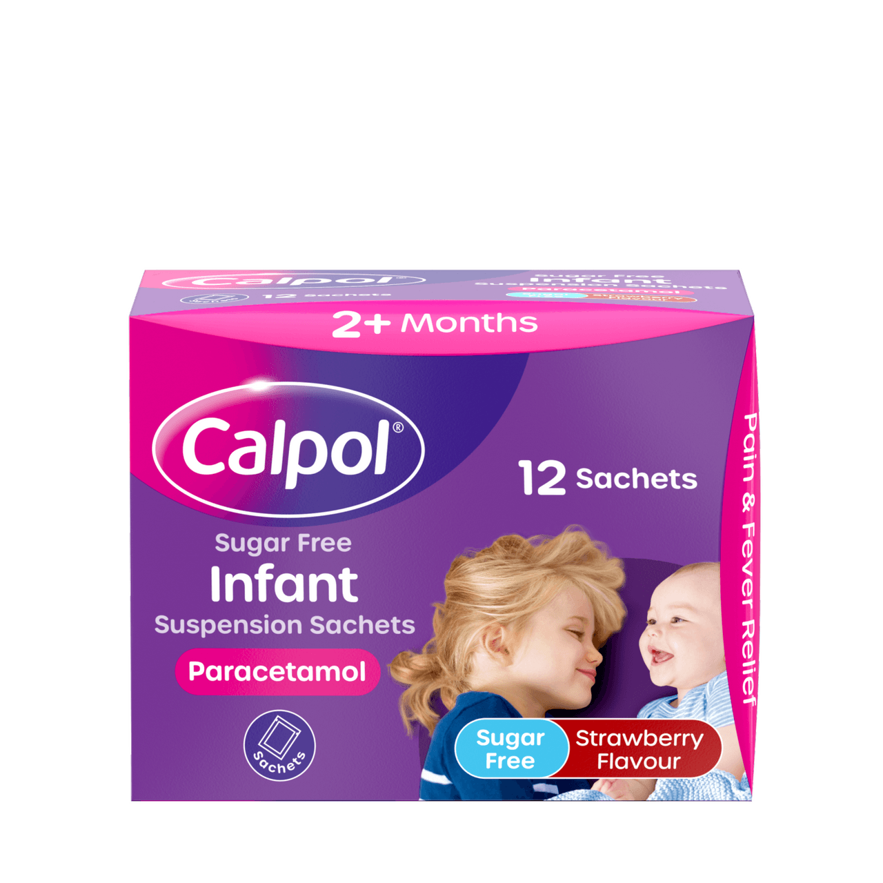 Calpol Sugar Free Suspension 2+ 5ml 12 Sachets Image 1
