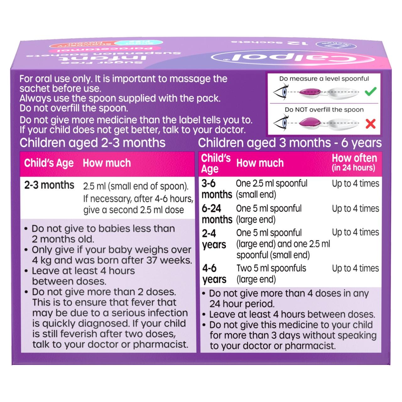 Calpol Sugar Free Suspension 2+ 5ml 12 Sachets Image https://cdn11.bigcommerce.com/s-g585yu857h/images/stencil/1280w/products/13891/38465/05010123719982_T16___87539.1787936884.jpg1