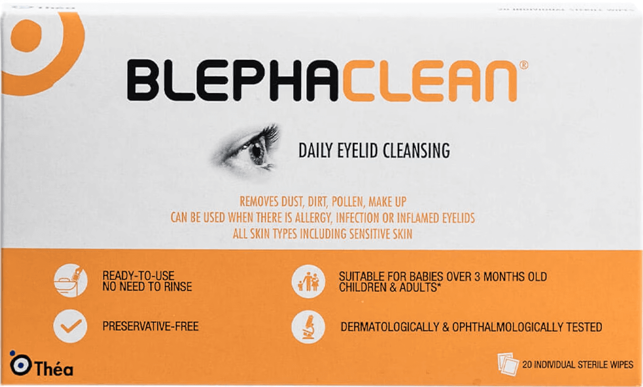 BlephaClean Preservative Free Eye Wipes -20 Image 1