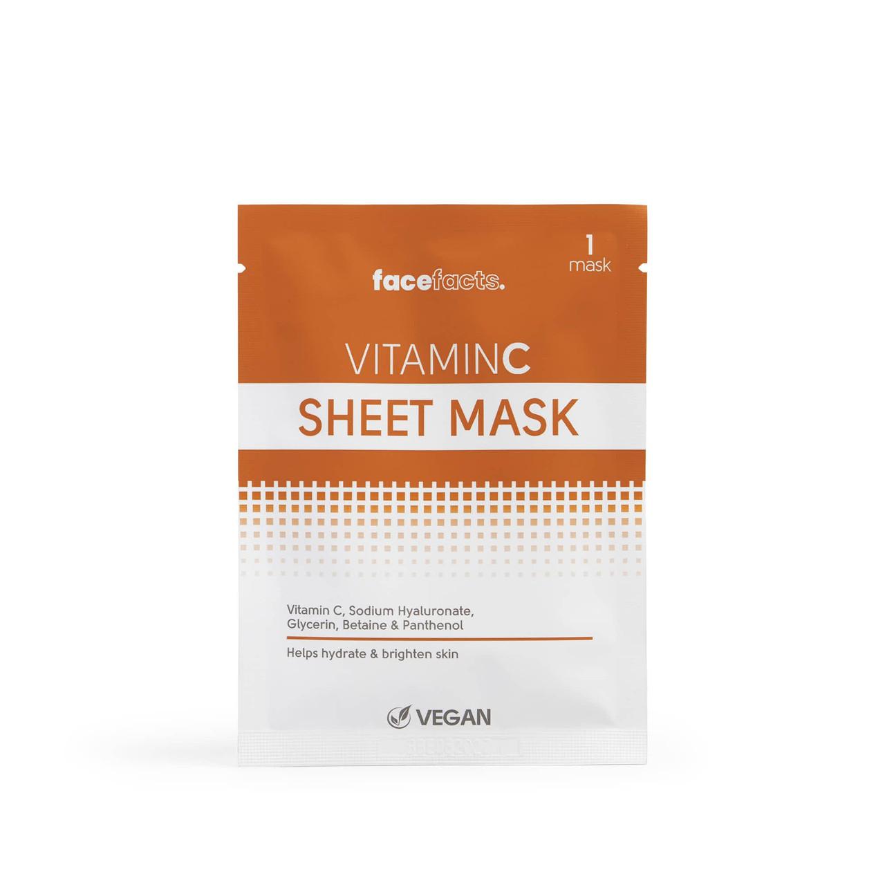 Face Facts Vitamin C Sheet Mask 20ml Image 1
