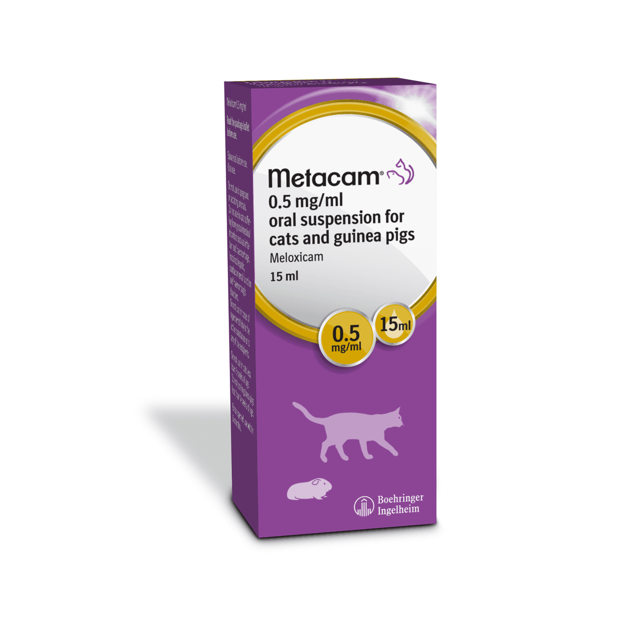 Metacam Oral Suspension for Cats and Guinea Pigs 0.5mg/ml Image https://cdn11.bigcommerce.com/s-g585yu857h/images/stencil/1280w/products/14021/24205/Metacam-Oral-Suspension-for-Cats-and-Guinea-Pigs-15ML__98672.1764229458.png1