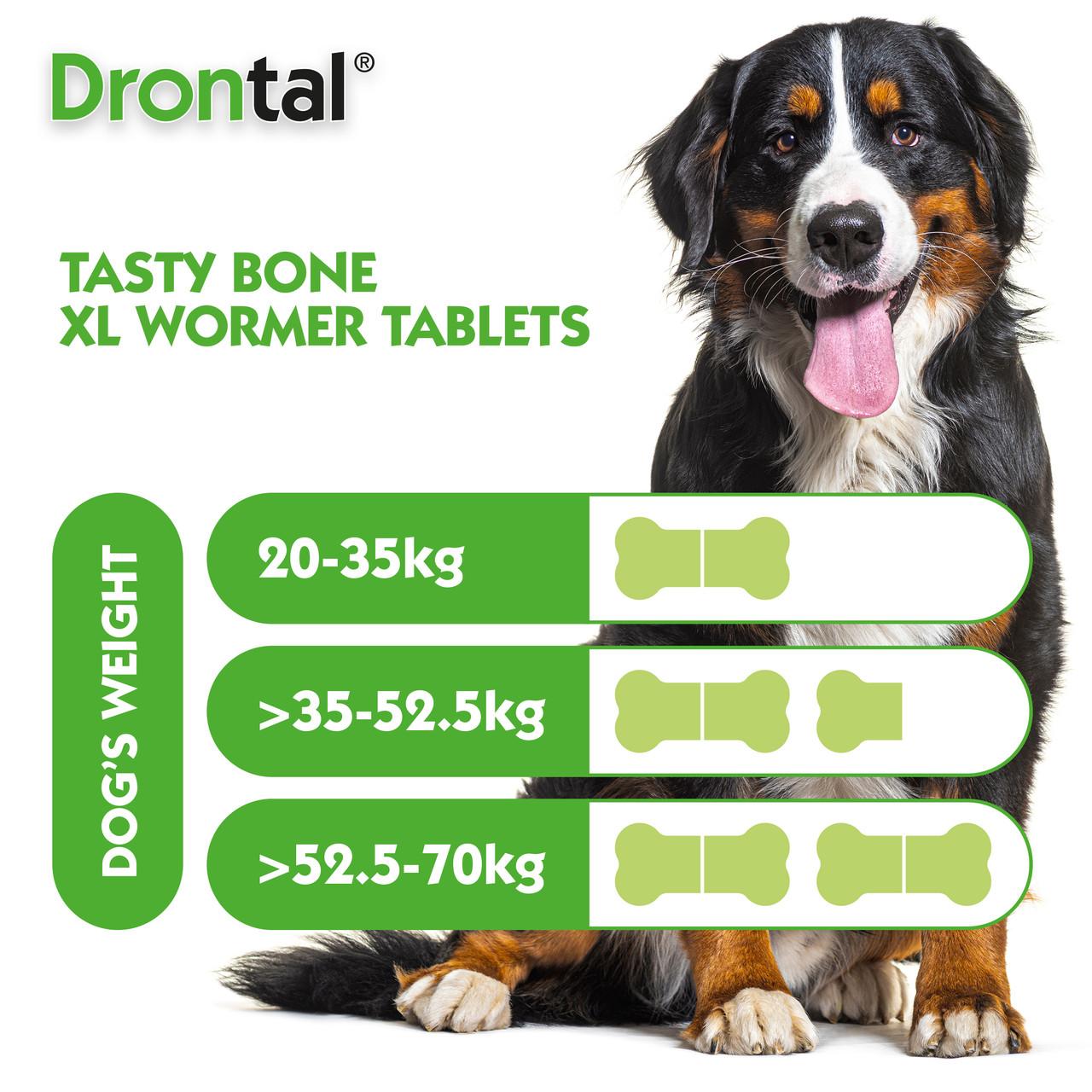 Drontal Tasty Bone XL Wormer Tablets for Dogs (Over 20kg) - Single tablet Image https://cdn11.bigcommerce.com/s-g585yu857h/images/stencil/1280w/products/14027/33000/4007221047629-04__53640.1781784954.jpg1