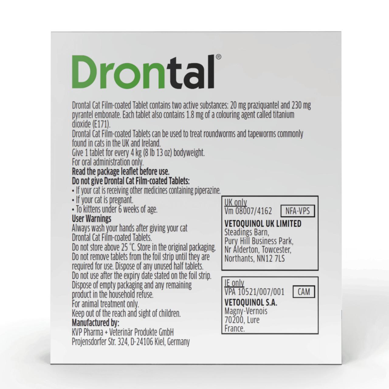 Drontal Wormer Tablets for Small & Medium Cats - Single tablet Image https://cdn11.bigcommerce.com/s-g585yu857h/images/stencil/1280w/products/14121/31664/Drontal_Wormer_Tablets_for_Small_Medium_Cats_-_Single_tablet_05__23126.1779881751.jpg1