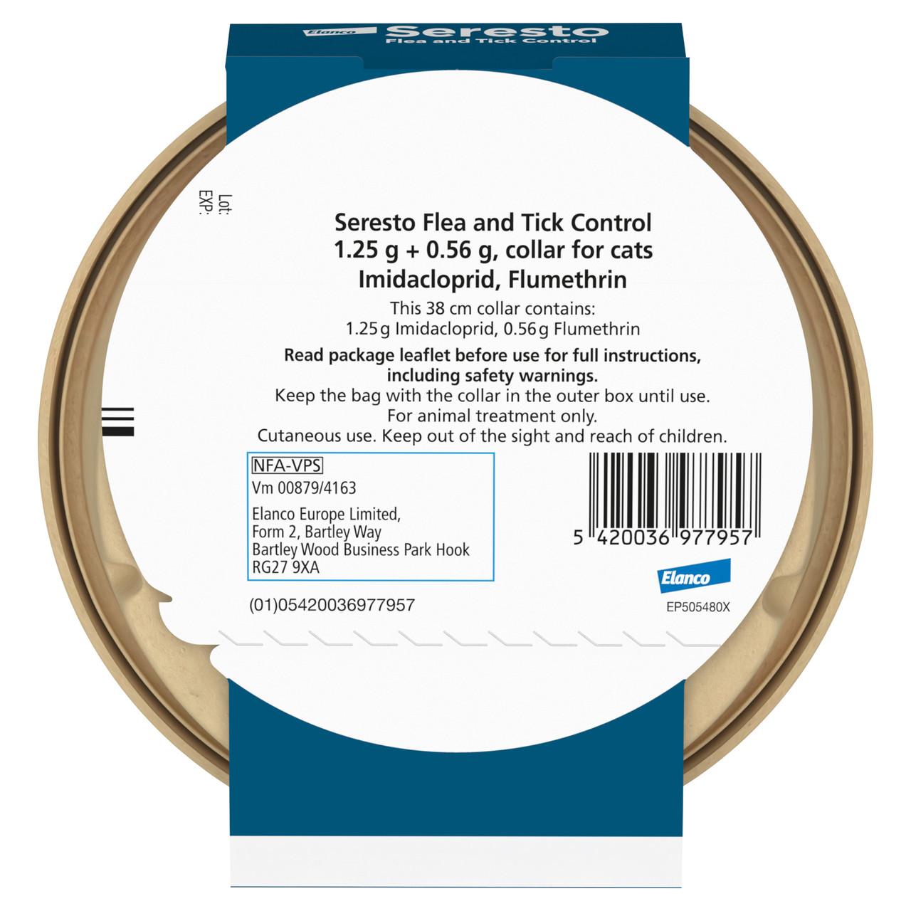 Seresto Flea and Tick Collar for Cats - Single Collar Image https://cdn11.bigcommerce.com/s-g585yu857h/images/stencil/1280w/products/14128/24559/Seresto-Flea-and-Tick-Collar-for-Cats-Single-Collar__95364.1764229674.jpg1