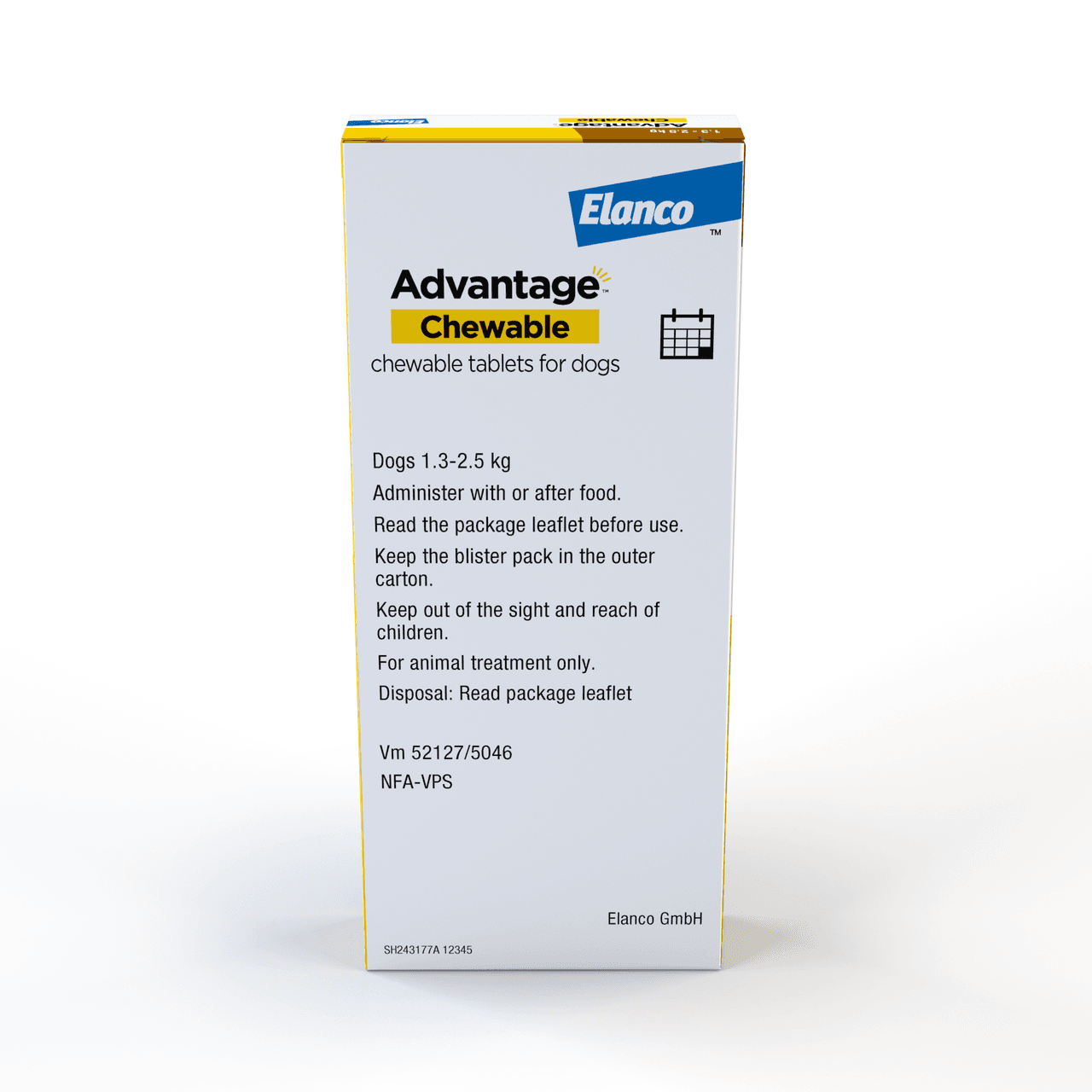 Advantage Chewable Tablets Flea & Tick Treatment for Dogs Image https://cdn11.bigcommerce.com/s-g585yu857h/images/stencil/1280w/products/14134/24540/Advantage-Chewable-Flea-and-Tick-Protection-for-Dogs-%281.3-2.5kg%29-56.25mg-3PK__15512.1764229662.png1