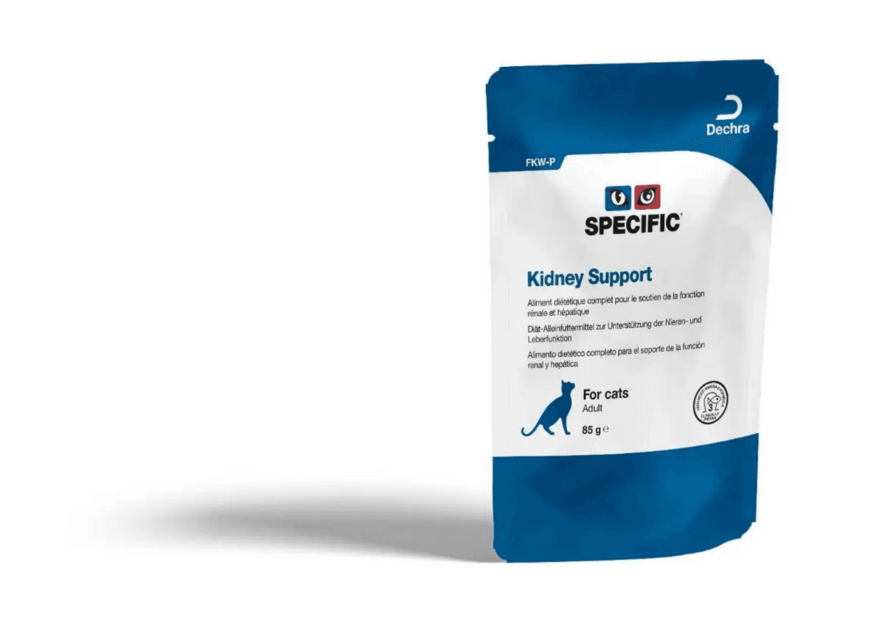 Feline Specific FKW-P Kidney Support Image https://cdn11.bigcommerce.com/s-g585yu857h/images/stencil/1280w/products/14177/24346/Feline-Specific-FKW-P-Kidney-Support-4x12x85g__03441.1764229538.png1