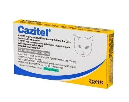 Cazitel Tablets for Cats - Single Tablet Image https://cdn11.bigcommerce.com/s-g585yu857h/images/stencil/1280w/products/14243/24403/Cazitel-Tablets-for-Cats-Single-Tablet__41118.1764229573.jpg1