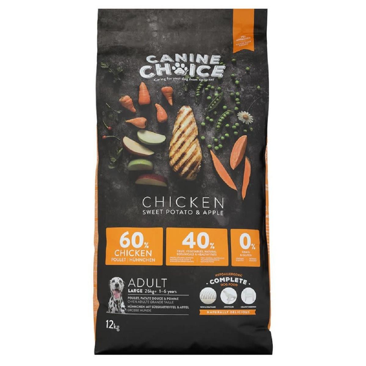 Canine Choice Super Premium Grain Free Large Adult Ckn Dry Dog Food 12KG Image https://cdn11.bigcommerce.com/s-g585yu857h/images/stencil/1280w/products/14283/24442/Canine-Choice-Super-Premium-Grain-Free-Large-Adult-Ckn-Dry-Dog-Food-12KG__42411.1764229596.jpg1