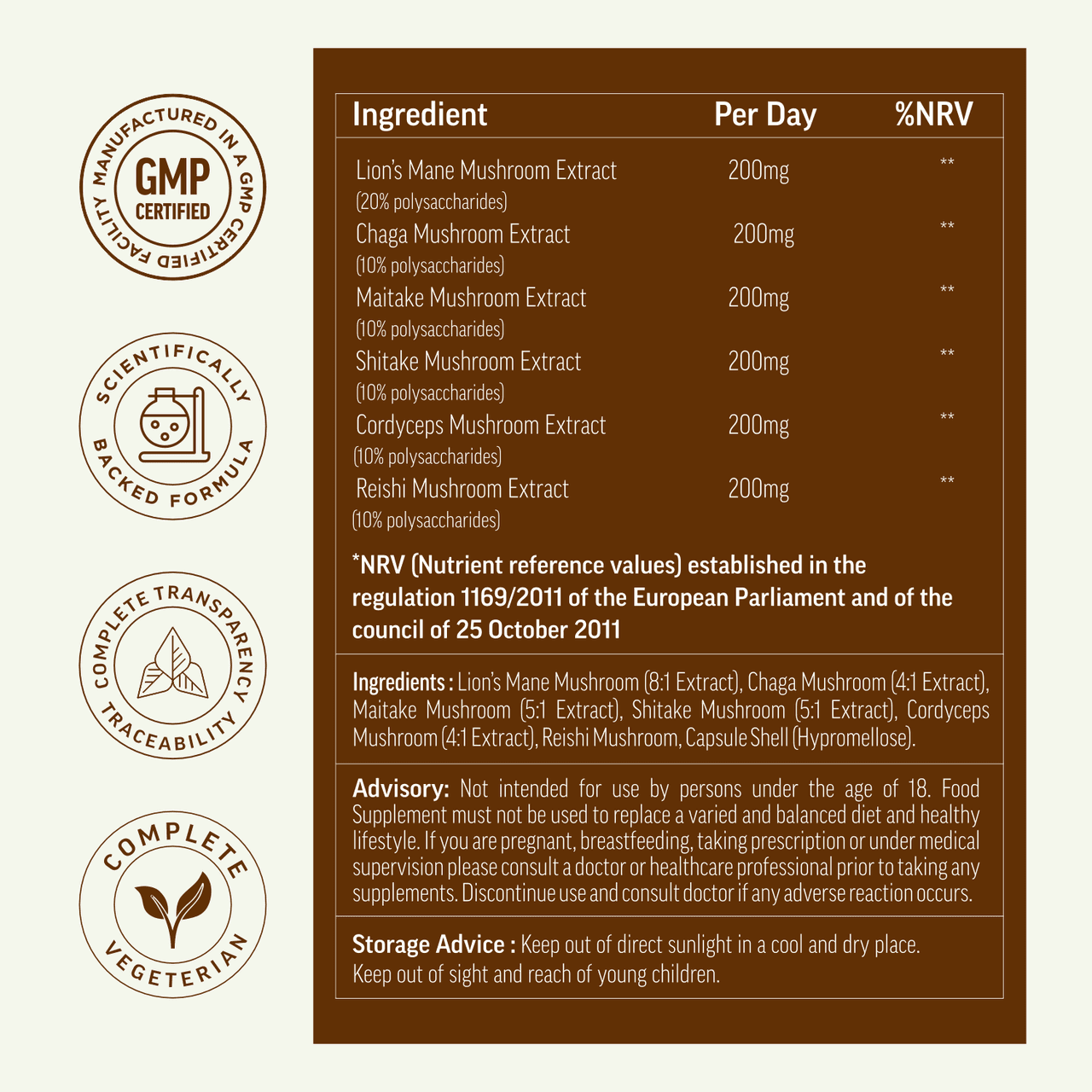 BioCuria Mushroom Complex, Brain & Immune Support, 120 Capsules Image https://cdn11.bigcommerce.com/s-g585yu857h/images/stencil/1280w/products/14347/25007/5391537680403_5__88655.1783595308.png1