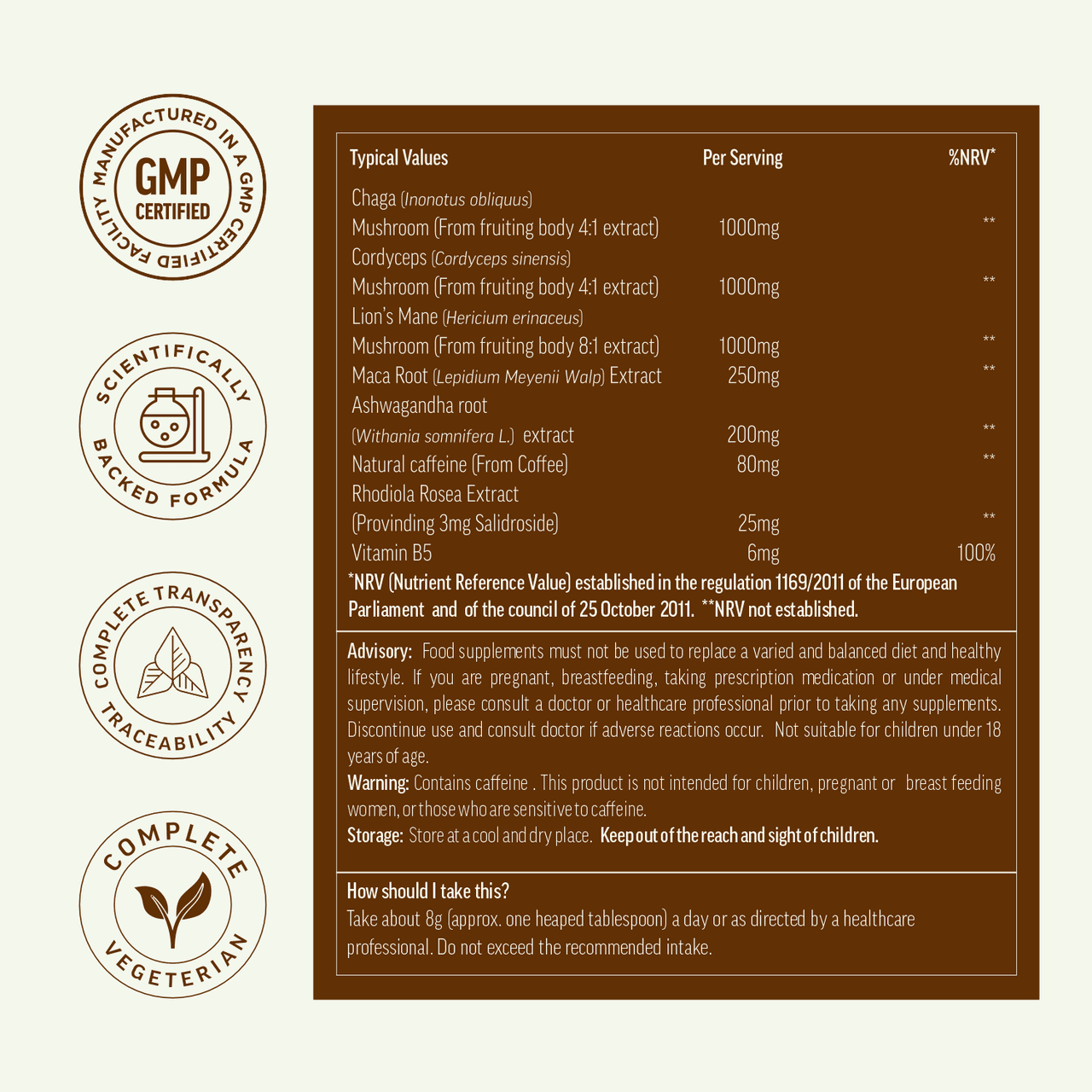 BioCuria Adaptogen Mushroom Coffee, Focus & Stress Support, 240gms Image https://cdn11.bigcommerce.com/s-g585yu857h/images/stencil/1280w/products/14352/25014/5391537680250_3__88711.1765375154.png1