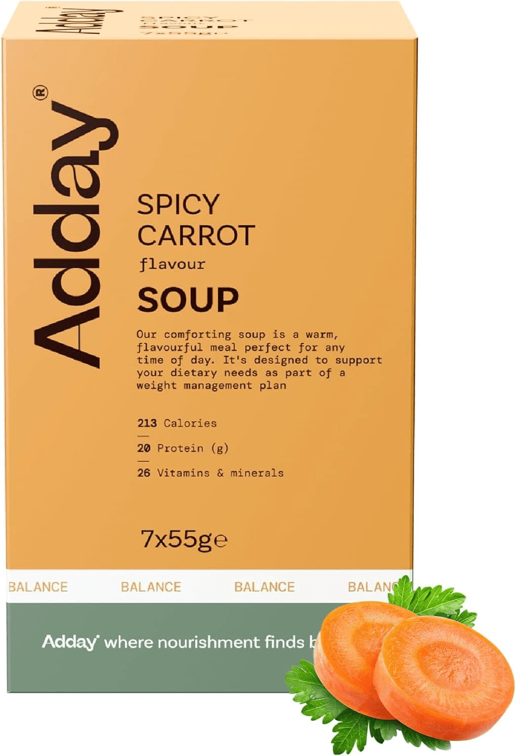 Adday Spicy Carrot Soup 7 Sachets Image 1